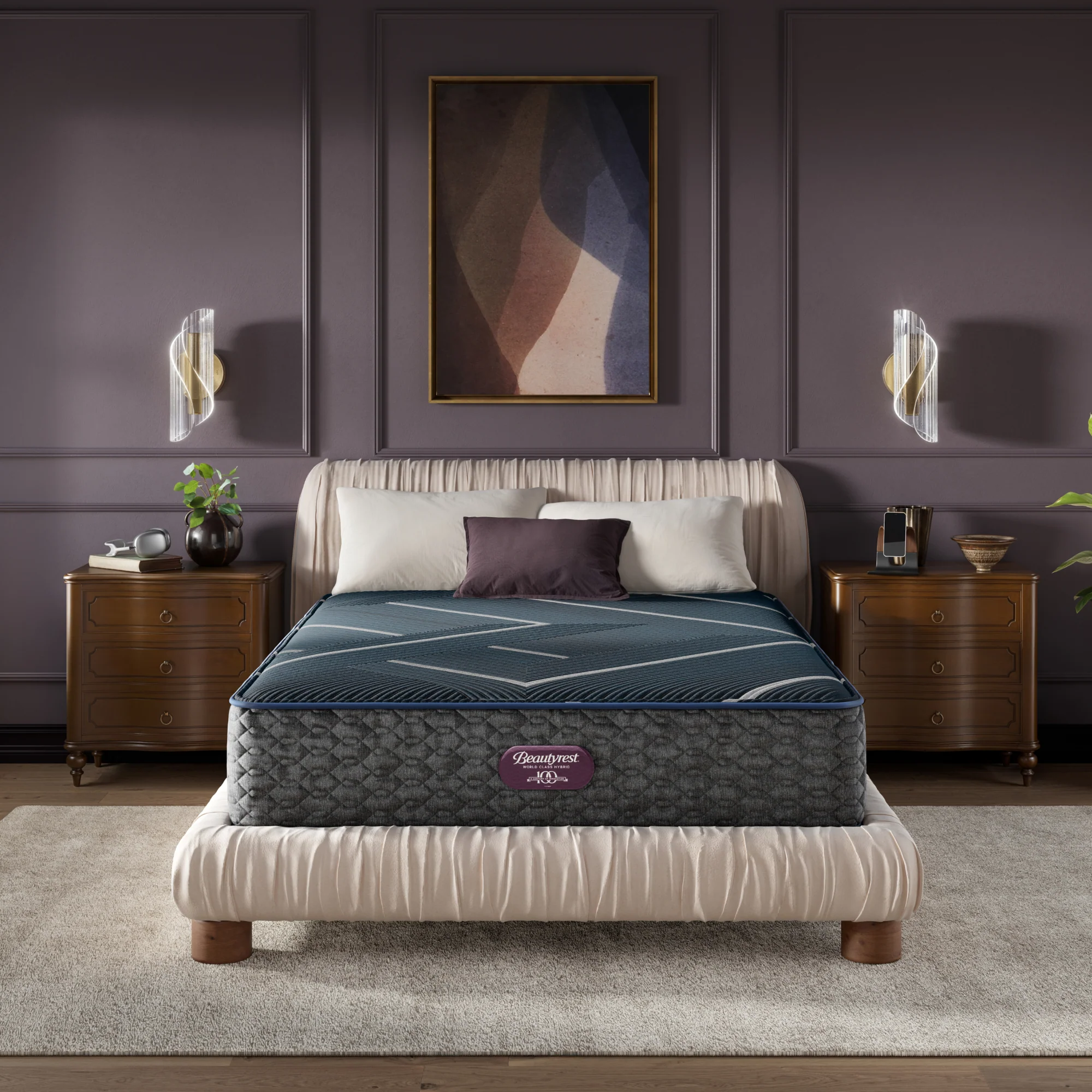 Beautyrest World Class Level Four Hybrid Plush