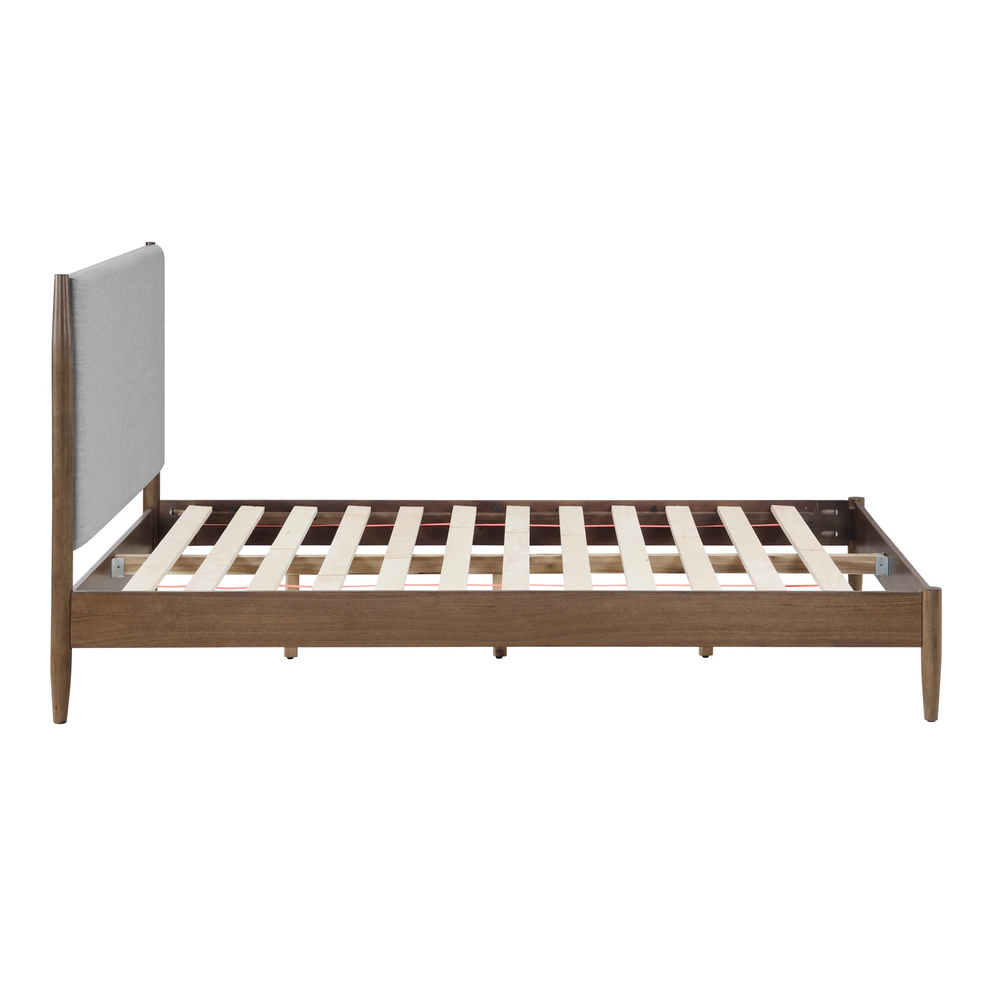 Infinity Del Mar Upholstered Platform Walnut Bed - Image 7