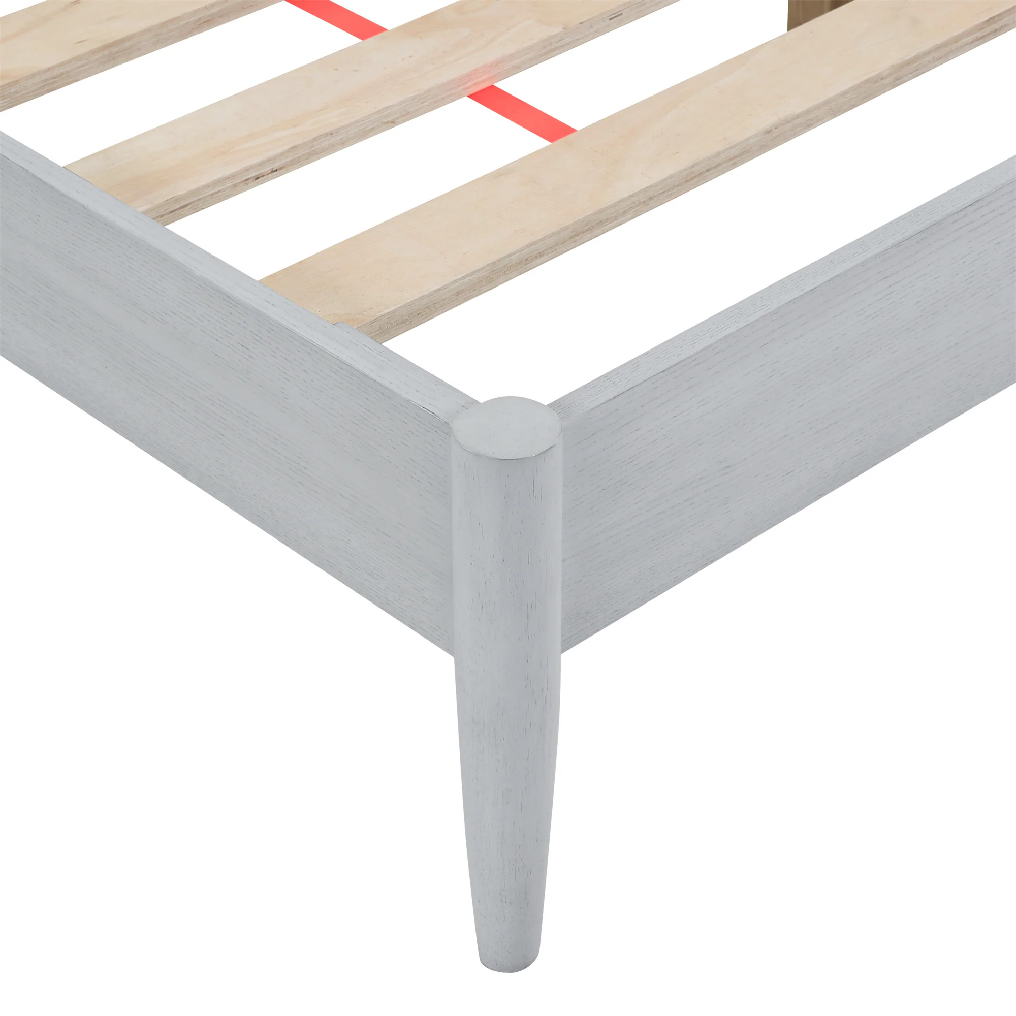 Infinity Del Mar Upholstered Platform White Bed - Image 9