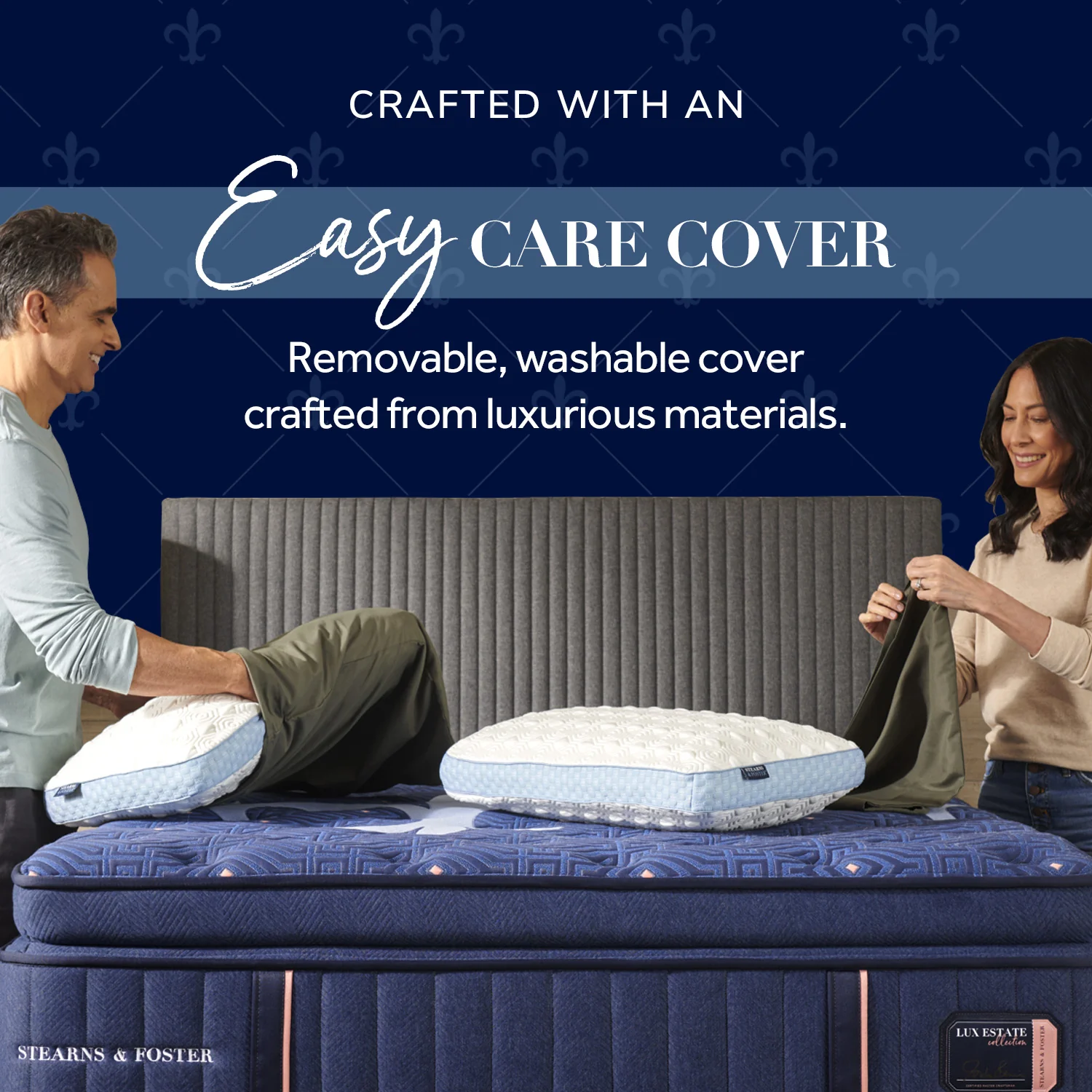 Stearns & Foster Down & Latex Pillow - Image 7